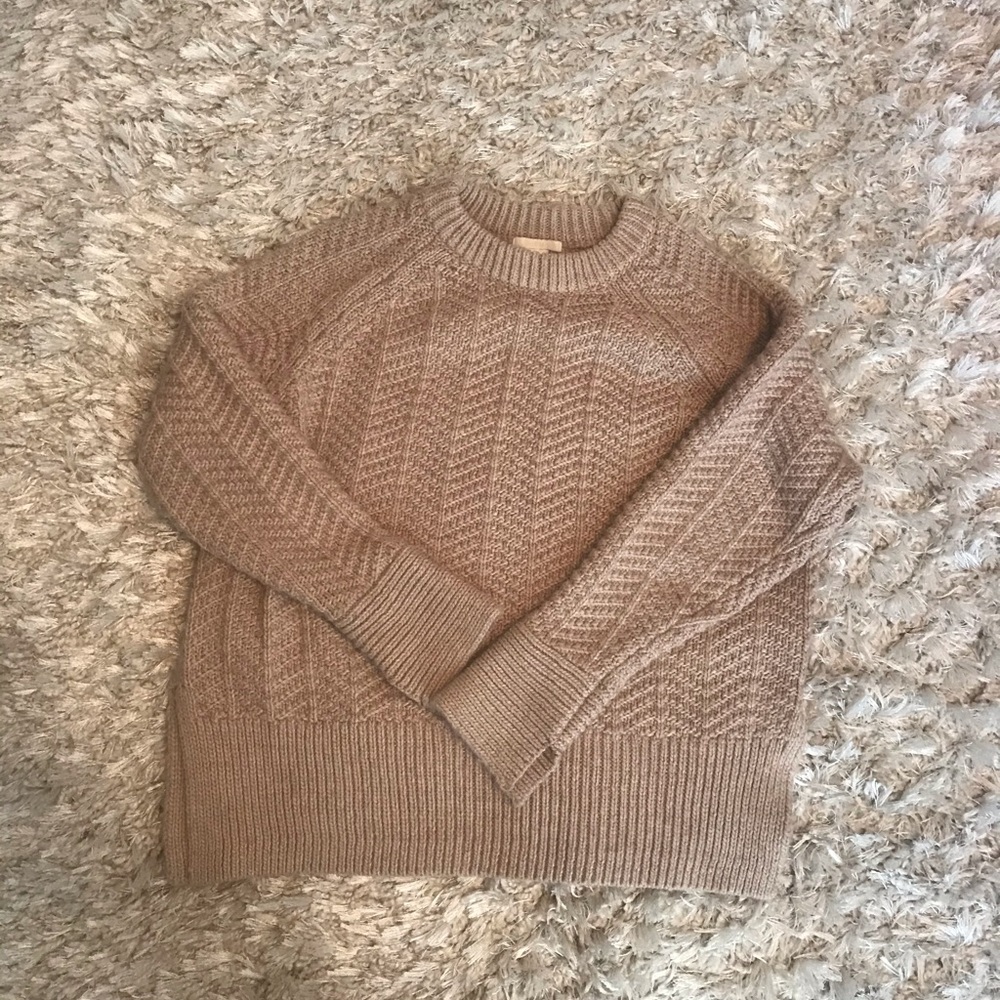 Light brown knit sweater